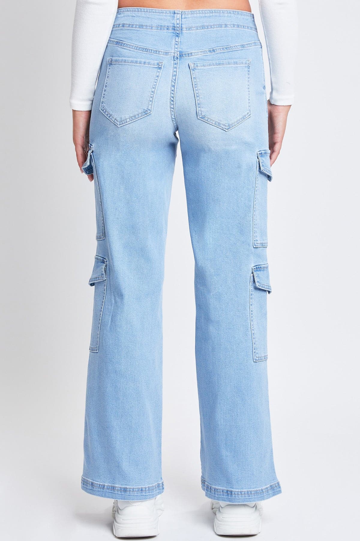 Women’s Wide Leg Double Cargo Jeans from YMI JEANS