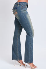 Women’s Premium Heavy Stitch Mid-Rise Bootcut Jeans From YMI JEANS