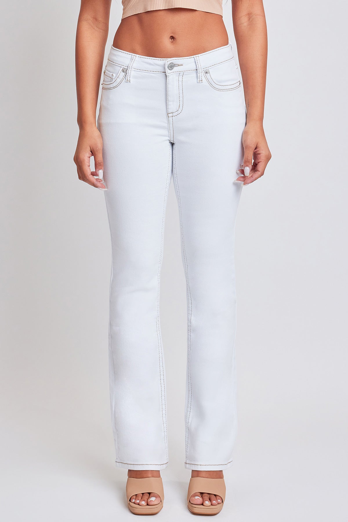 Women’s Premium Heavy Stitch Mid-Rise Bootcut Jeans From YMI JEANS