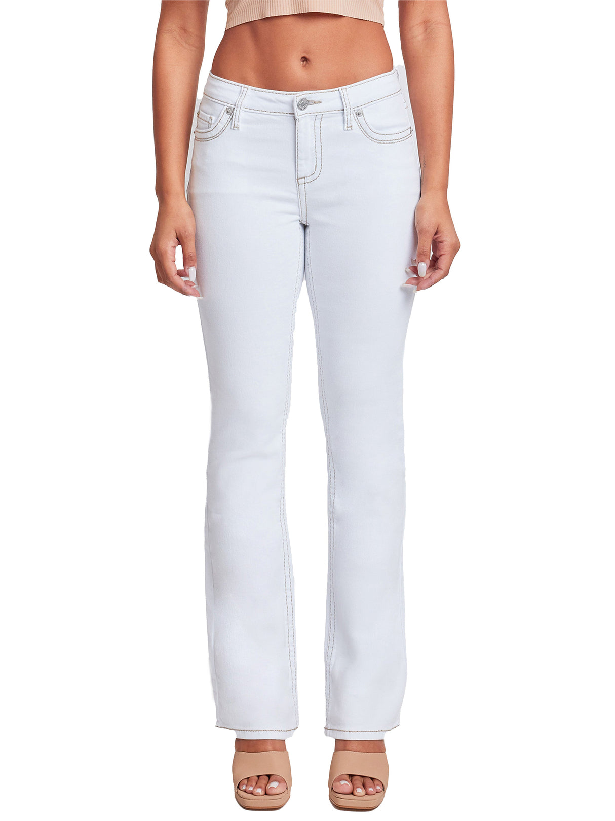 Women’s Premium Heavy Stitch Mid-Rise Bootcut Jeans From YMI JEANS