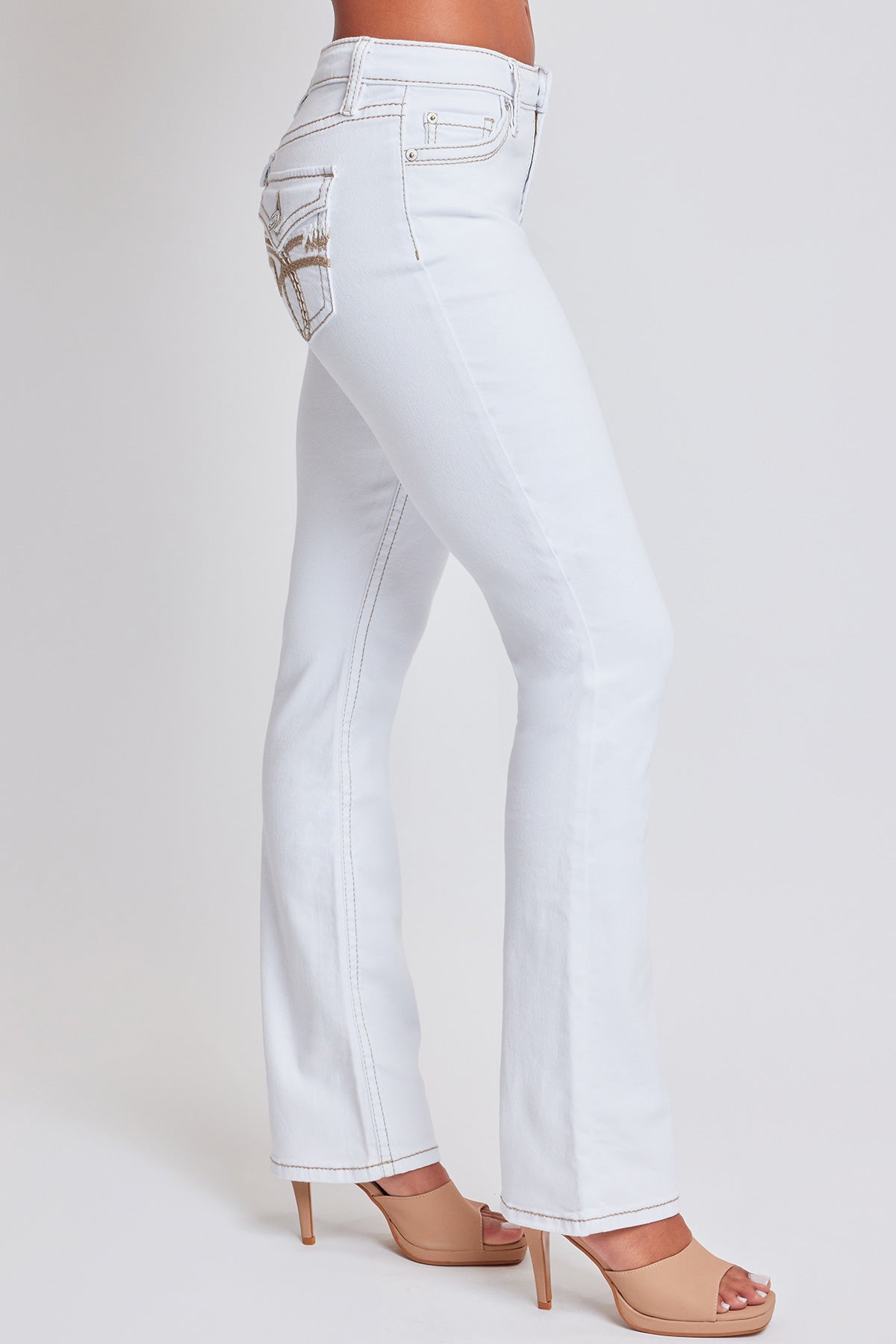 Women’s Premium Heavy Stitch Mid-Rise Bootcut Jeans From YMI JEANS
