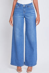 Women's Essential Low Rise Wide Leg Jeans from YMI JEANS