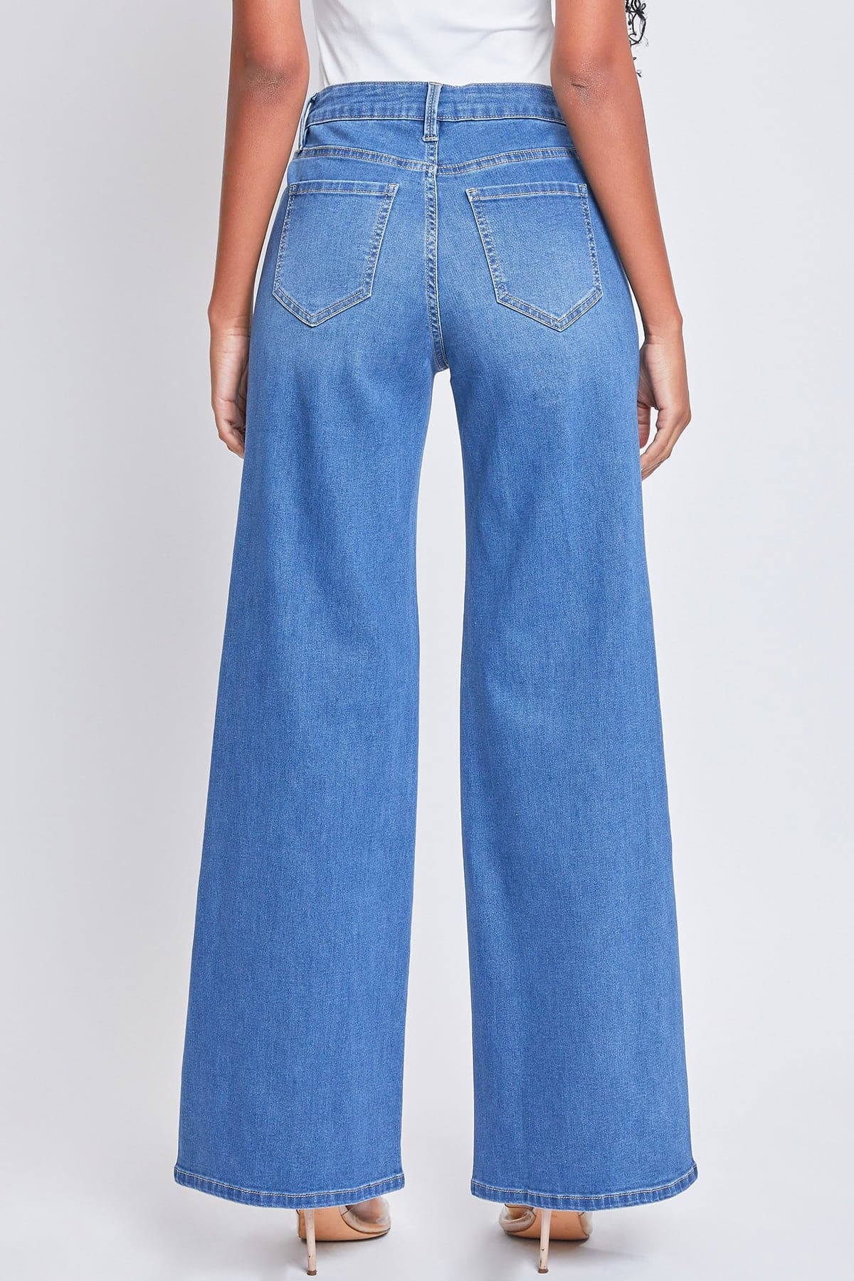 Women's Essential Low Rise Wide Leg Jeans from YMI JEANS