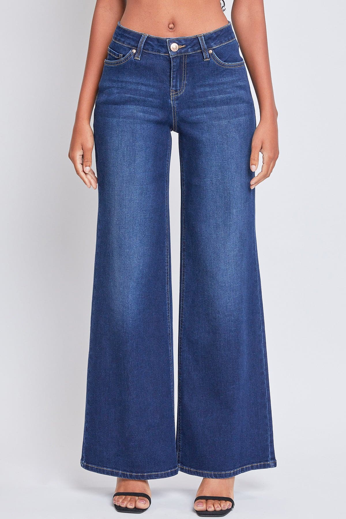 Women's Essential Low Rise Wide Leg Jeans from YMI JEANS