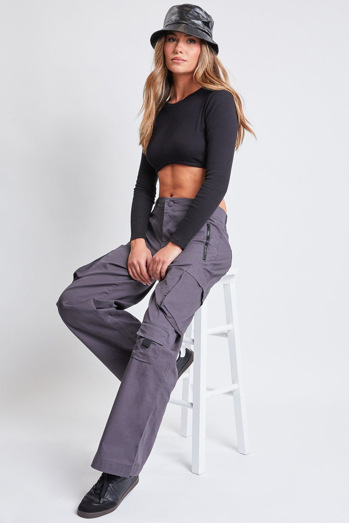 Women’s High-Rise Relaxed All Day Cargo Pants from YMI JEANS