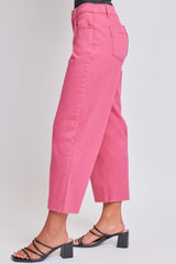 Women's High Rise Cropped Trouser Jeans Wide Leg Fit From YMI JEANS