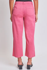 Women's High Rise Cropped Trouser Jeans Wide Leg Fit From YMI JEANS