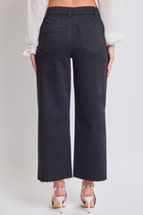 Women's High Rise Cropped Trouser Jeans Wide Leg Fit From YMI JEANS