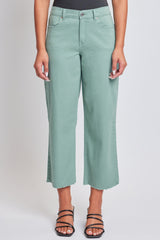 Women's High Rise Cropped Trouser Jeans Wide Leg Fit From YMI JEANS