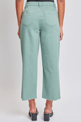 Women's High Rise Cropped Trouser Jeans Wide Leg Fit From YMI JEANS