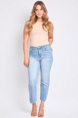 Women's Luxe Cropped Straight Leg Jeans From YMI JEANS