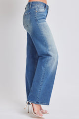 Women's Luxe Mid Rise Premium Stretch Wide Leg Jeans From YMI JEANS