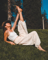 Natural Yoga Pant From Cotton Flower Clothing