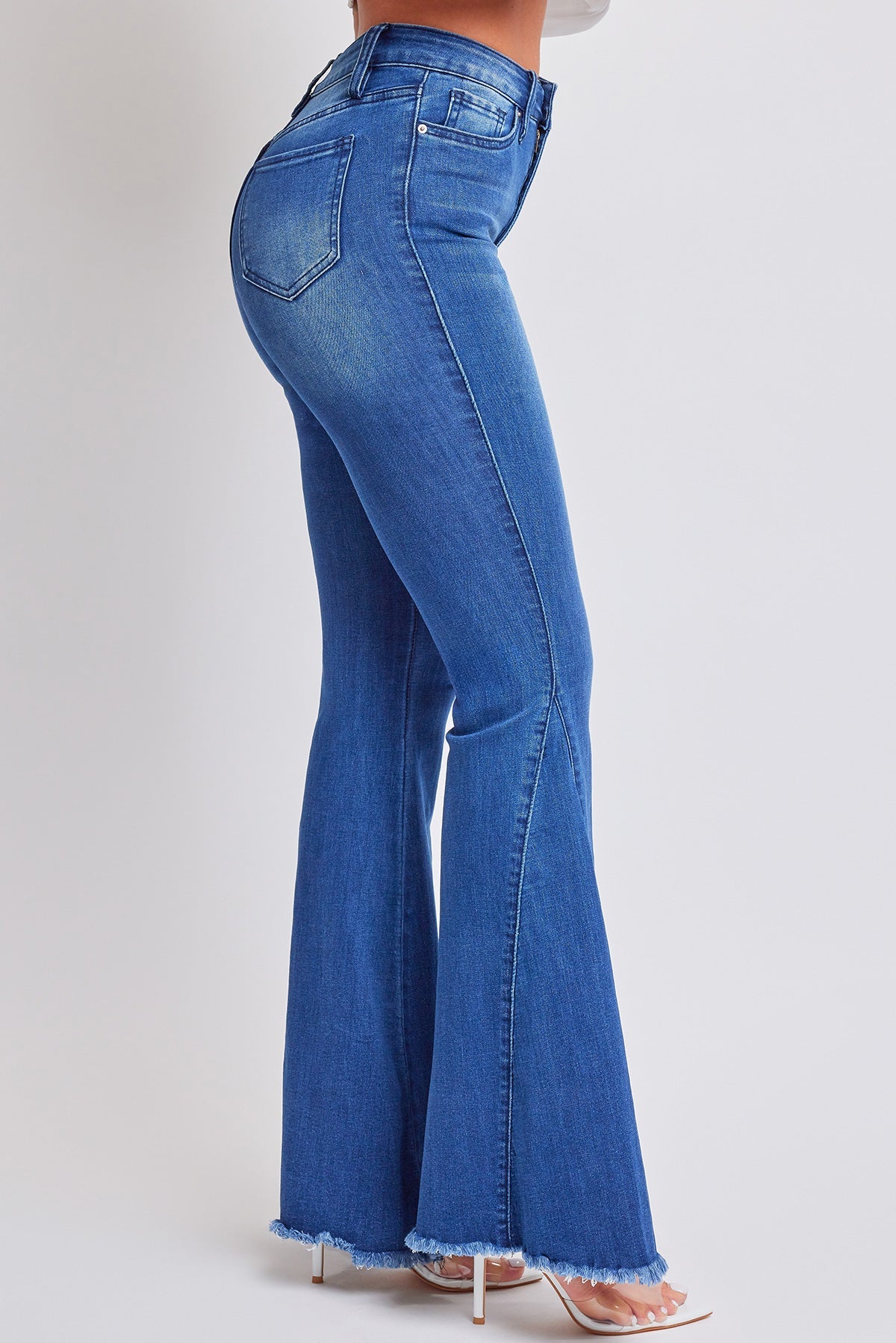 Women's Gigi  Extreme Fit & Flare Jeans-Distressed From YMI JEANS