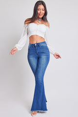 Women's Gigi  Extreme Fit & Flare Jeans-Distressed From YMI JEANS