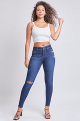 Women's Essential Sustainable Distressed Skinny Jeans from YMI JEANS