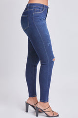 Women's Essential Sustainable Distressed Skinny Jeans from YMI JEANS