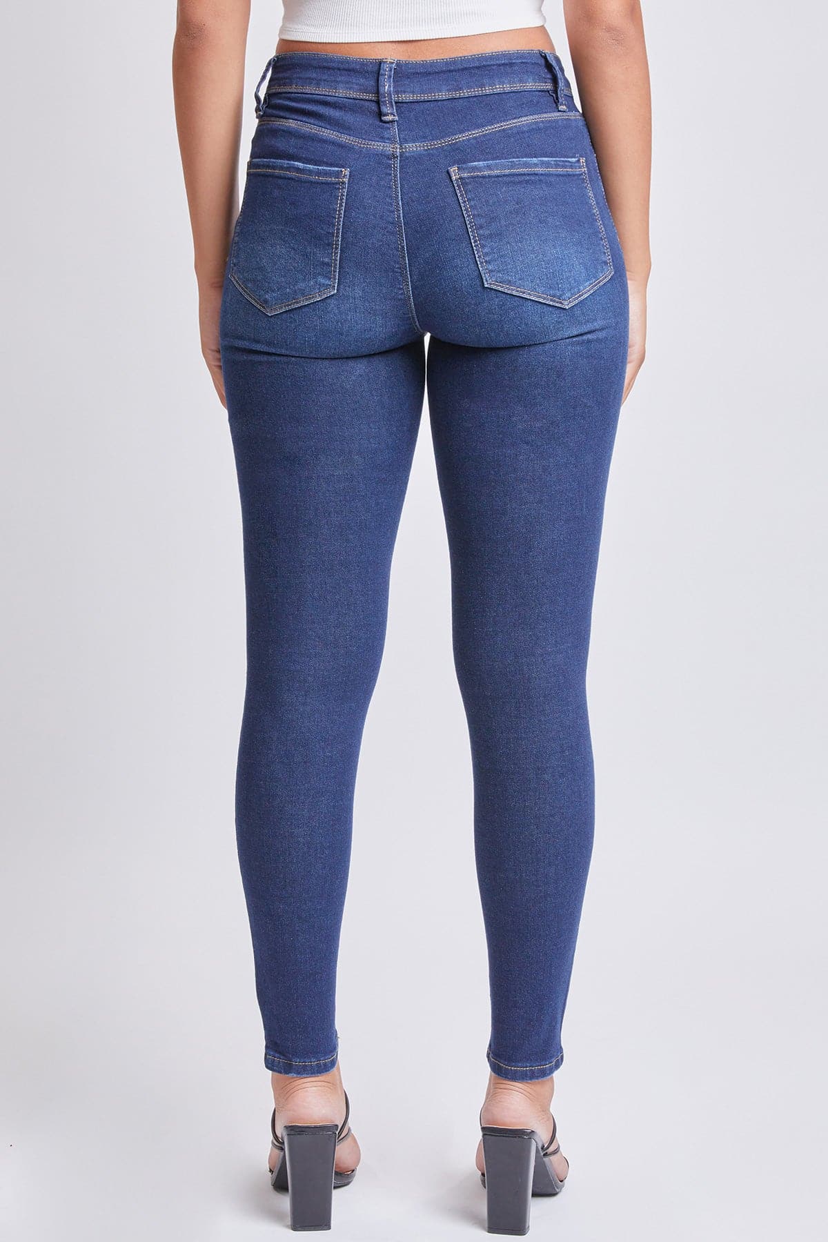 Women's Essential Sustainable Distressed Skinny Jeans from YMI JEANS
