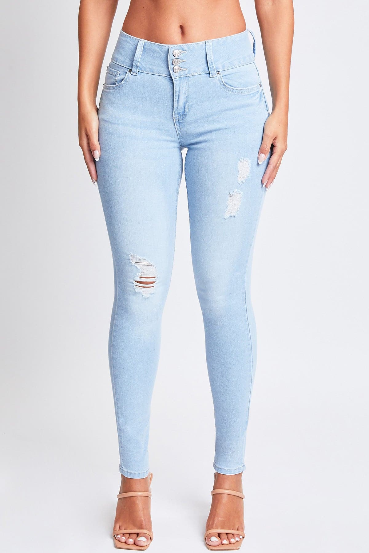 Women's Sustainable Essential Distressed Skinny Jean From YMI JEANS