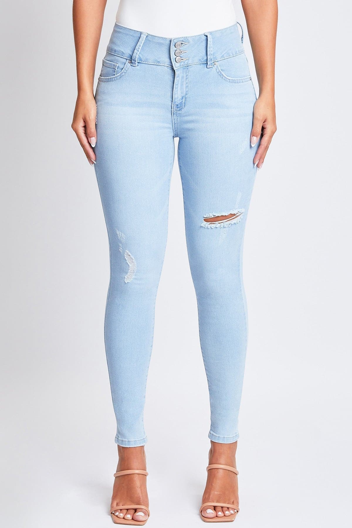 Women's Sustainable Essential Distressed Skinny Jean From YMI JEANS