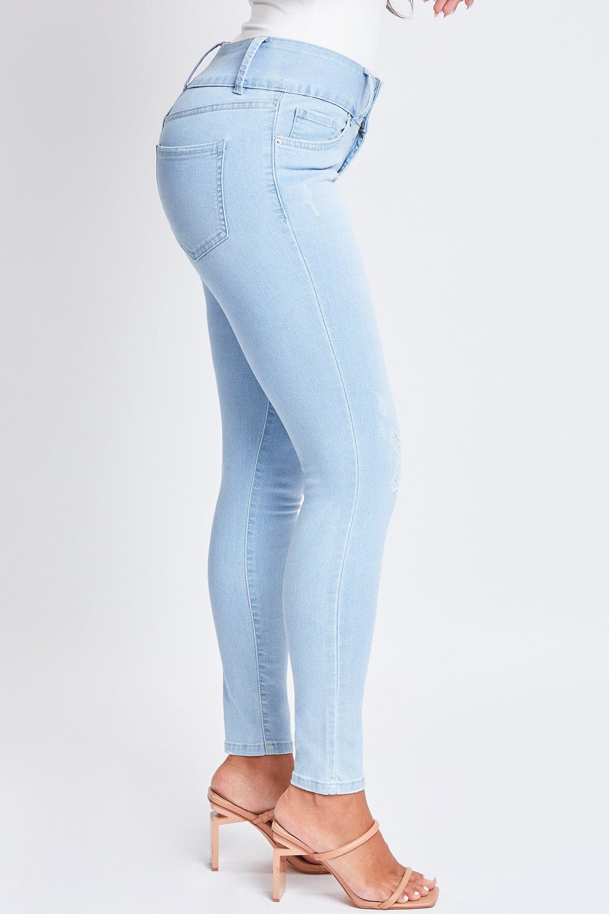 Women's Sustainable Essential Distressed Skinny Jean From YMI JEANS