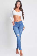 Women's Sustainable Essential Distressed Skinny Jean From YMI JEANS