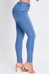 Women's Sustainable Essential Distressed Skinny Jean From YMI JEANS