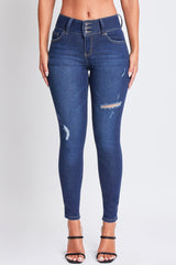 Women's Sustainable Essential Distressed Skinny Jean From YMI JEANS