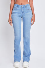 Women's Essential Mid Rise Bootcut Jeans from YMI JEANS