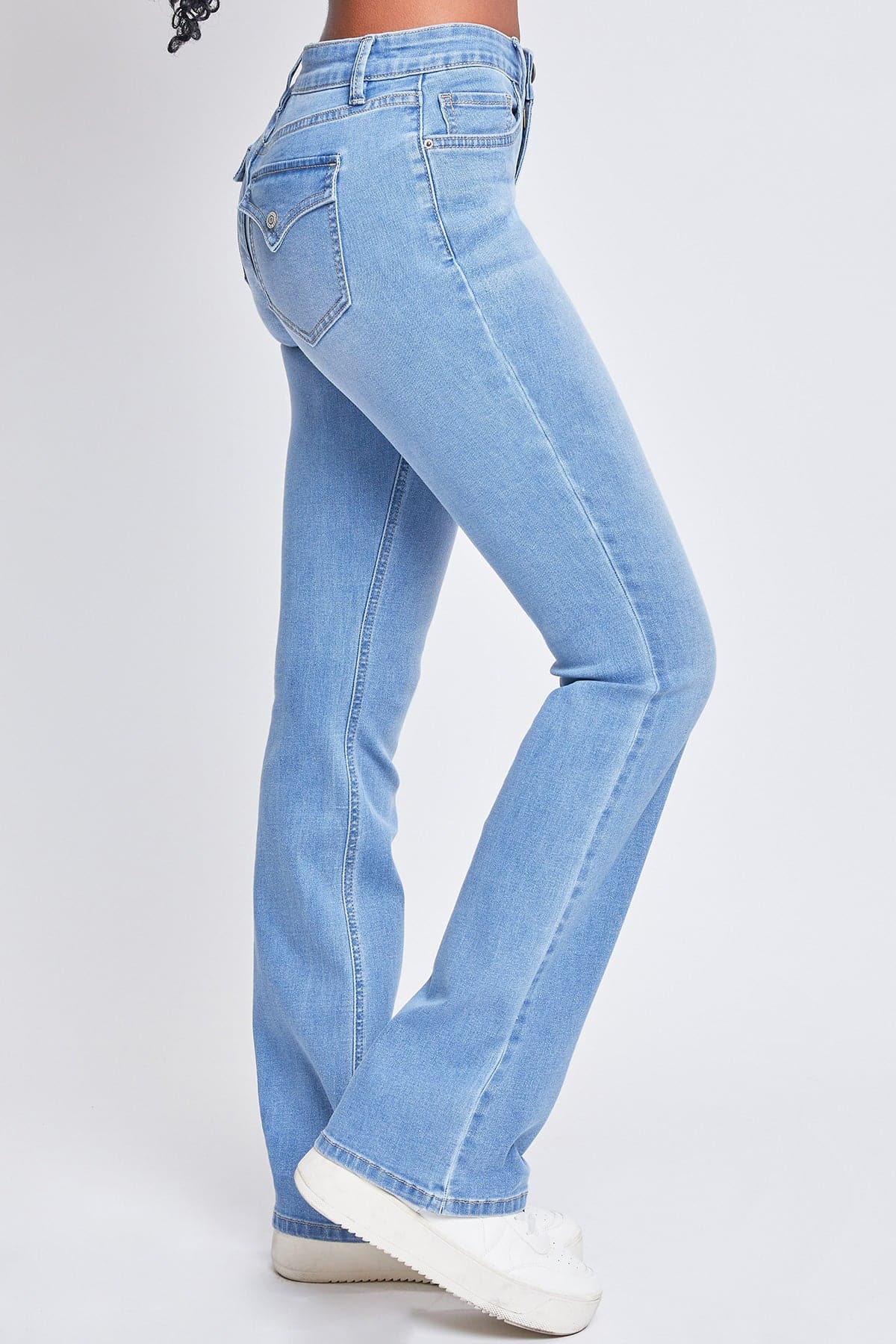 Women's Essential Mid Rise Bootcut Jeans from YMI JEANS
