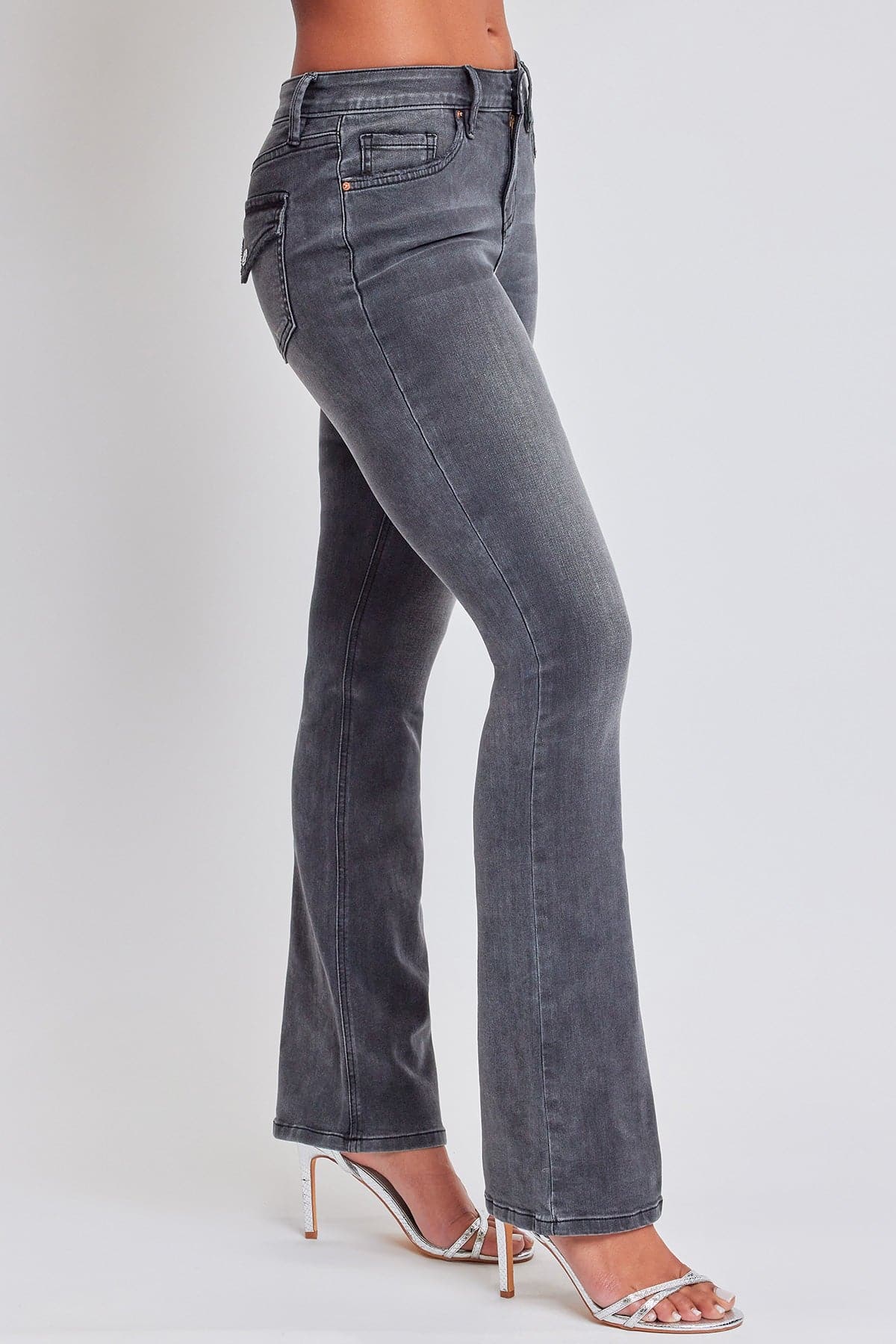 Women's Bootcut Jeans with Flap Pockets From YMI JEANS