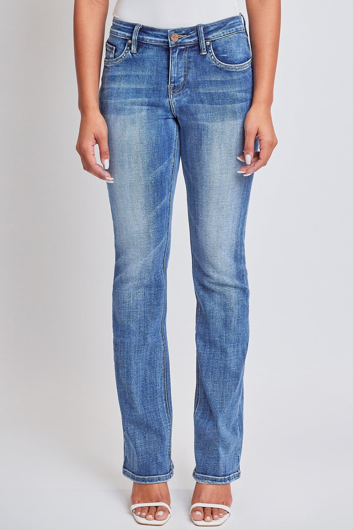 Women's Bootcut Jeans with Flap Pockets From YMI JEANS