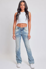 Women's Bootcut Jeans with Flap Pockets From YMI JEANS
