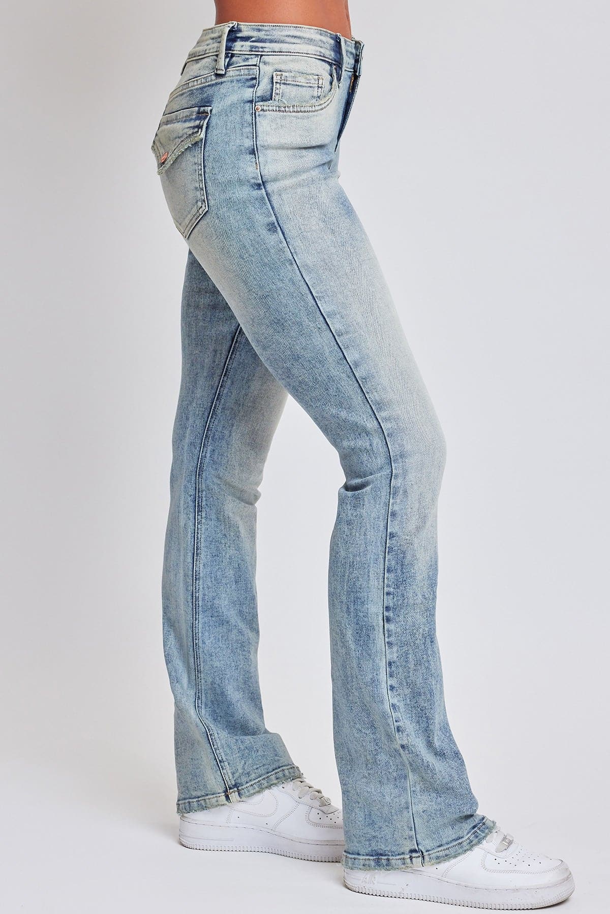 Women's Bootcut Jeans with Flap Pockets From YMI JEANS