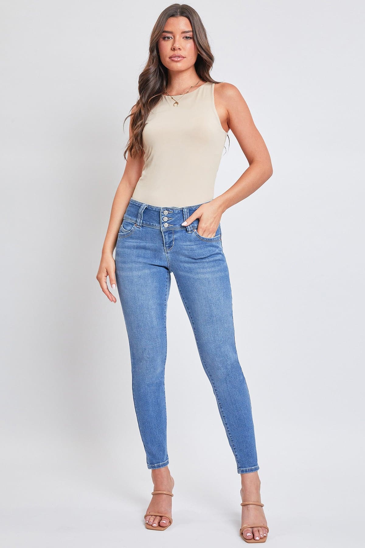Women’s Sustainable WannaBettaButt Skinny Jeans Jacket From YMI JEANS