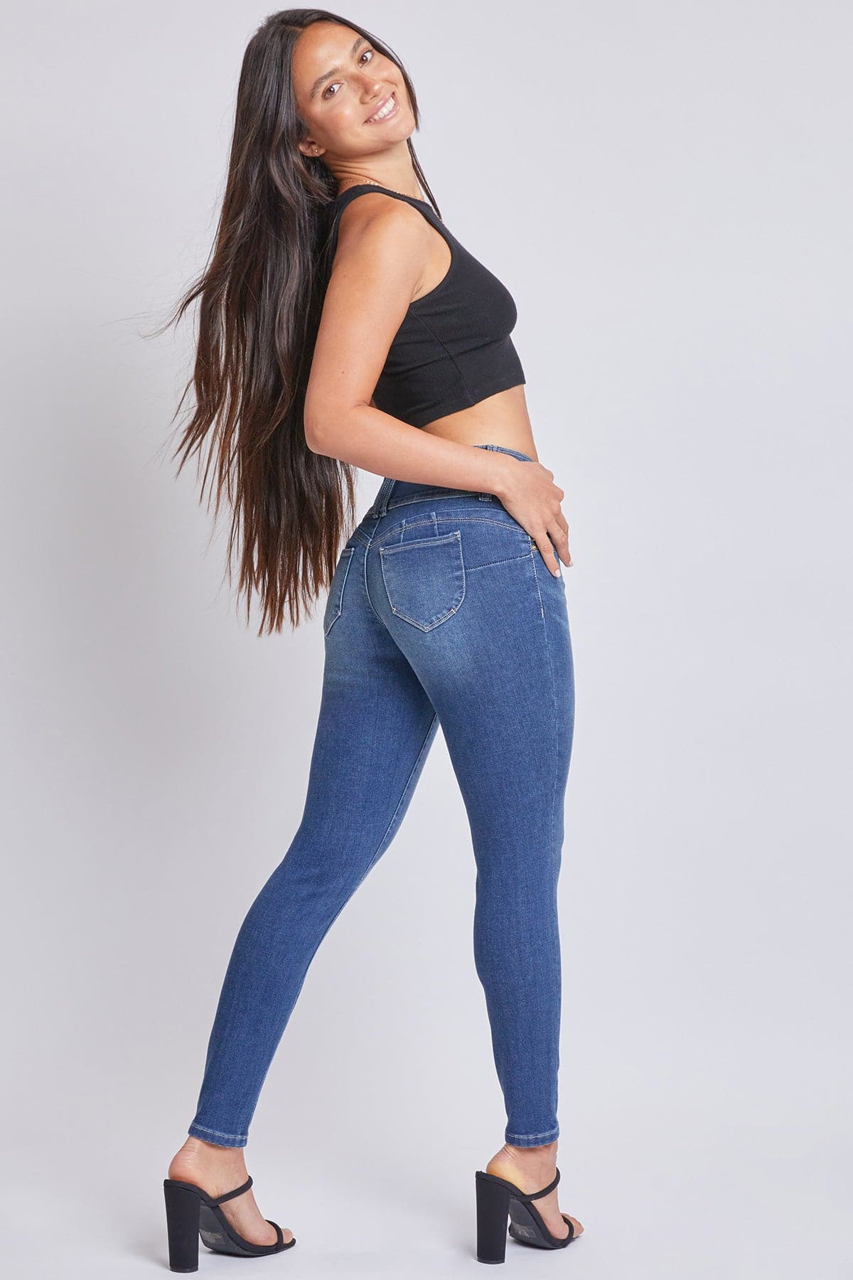Women’s Sustainable WannaBettaButt Skinny Jeans Jacket From YMI JEANS