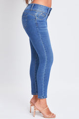 Women's Sustainable WannaBettaButt 3 Button Skinny Jeans From YMI JEANS