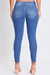 Women's Sustainable WannaBettaButt 3 Button Skinny Jeans From YMI JEANS