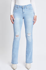 Women's WannaBettaButt Mid-Rise Bootcut Jeans From YMI JEANS