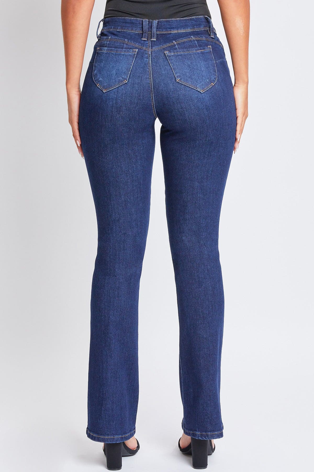 Women's WannaBettaButt Mid-Rise Bootcut Jeans From YMI JEANS