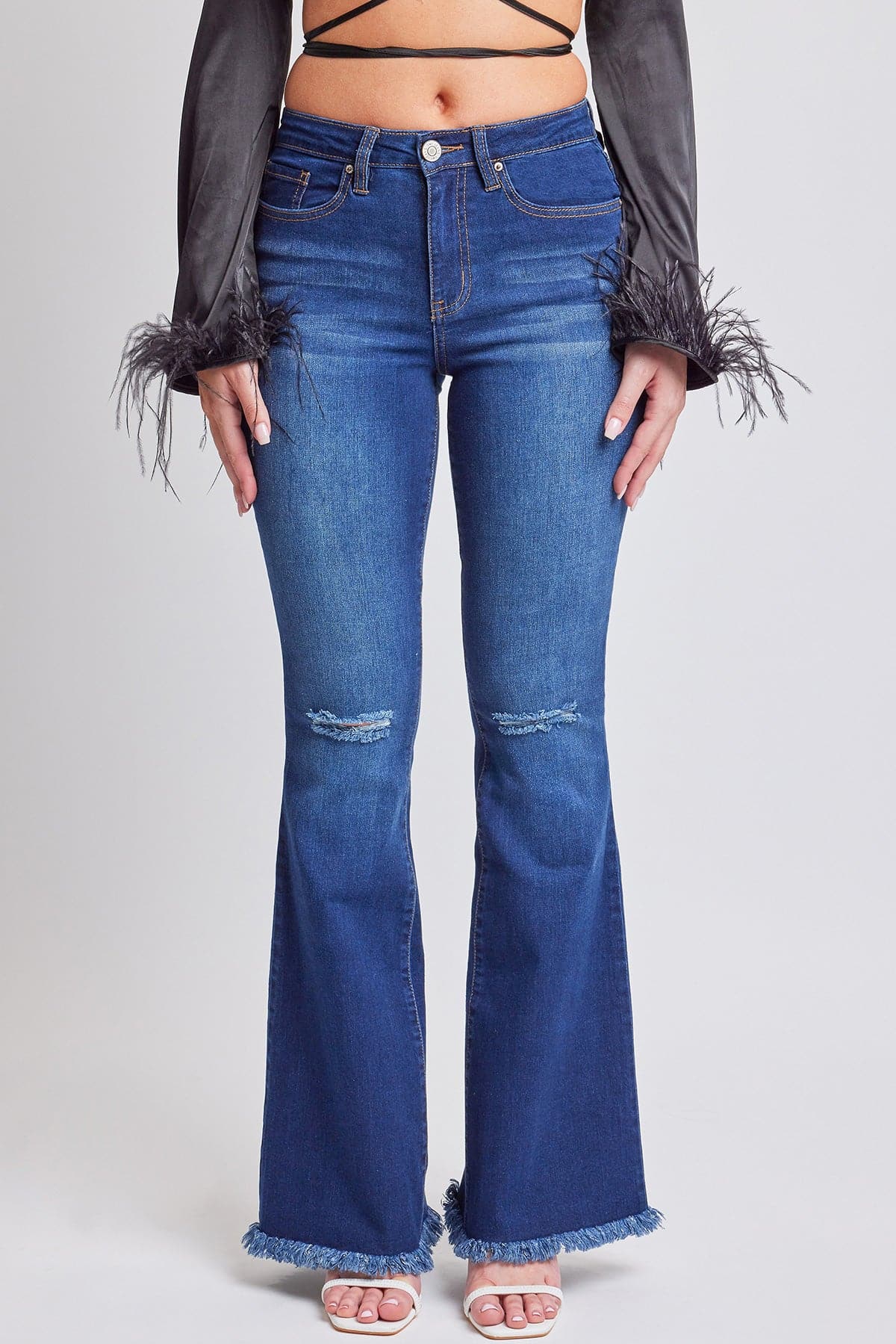 Women's Essential  Super Flare Jeans - Long Inseam From YMI JEANS