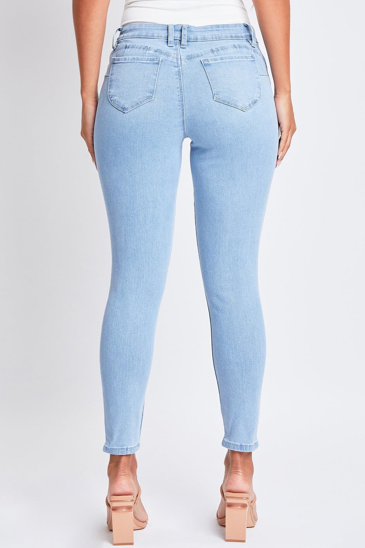 Women's Sustainable WannaBettaButt Skinny Distressed Jeans From YMI JEANS