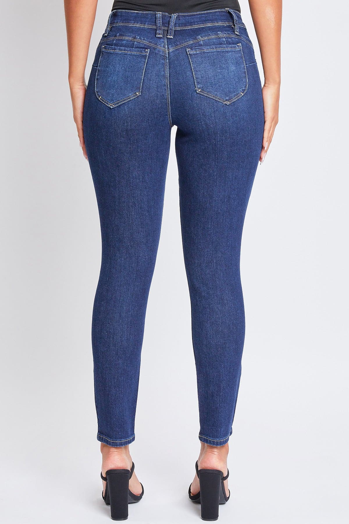 Women's Sustainable WannaBettaButt Skinny Distressed Jeans From YMI JEANS