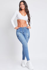 Women's High Rise Skinny Cargo Jeans from YMI JEANS
