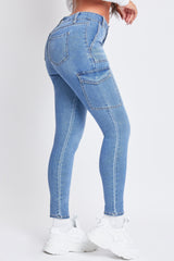 Women's High Rise Skinny Cargo Jeans from YMI JEANS