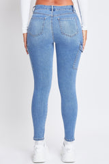 Women's High Rise Skinny Cargo Jeans from YMI JEANS
