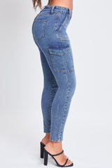 Women's High Rise Skinny Cargo Jeans from YMI JEANS