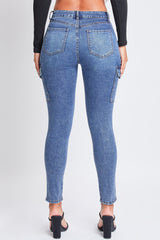 Women's High Rise Skinny Cargo Jeans from YMI JEANS