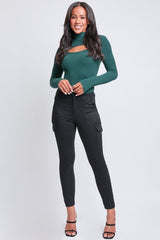 Women's High Rise Skinny Cargo Jeans from YMI JEANS