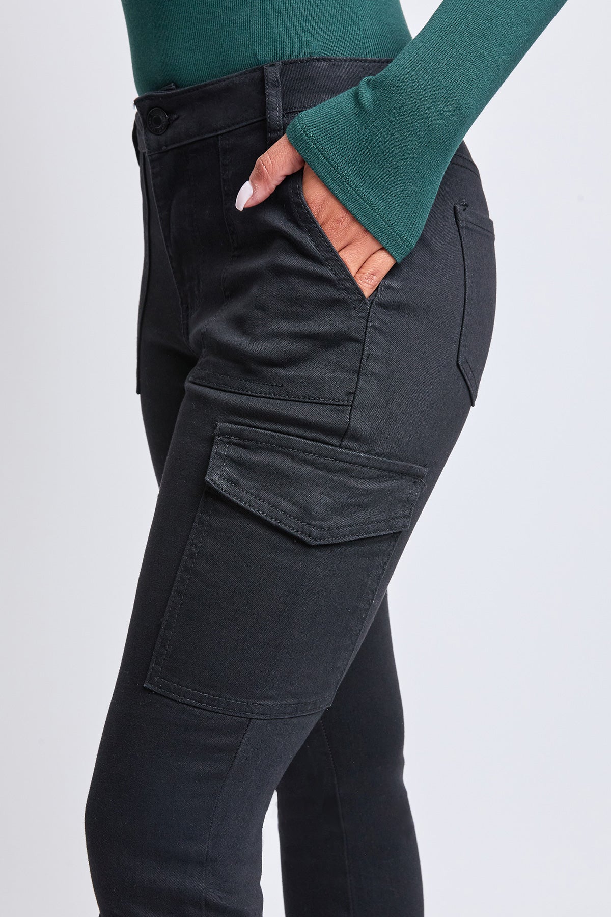 Women's High Rise Skinny Cargo Jeans from YMI JEANS